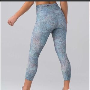 Lululemon" Final Lap Crop (23") Summer Haze Multi